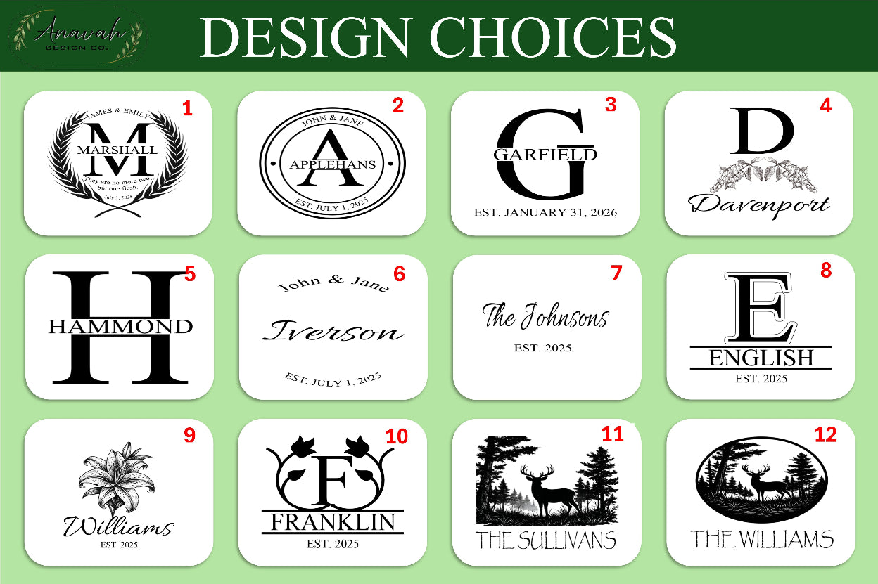 Roundand square customizable wedding and housewarming gifts