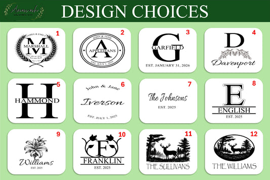 Roundand square customizable wedding and housewarming gifts