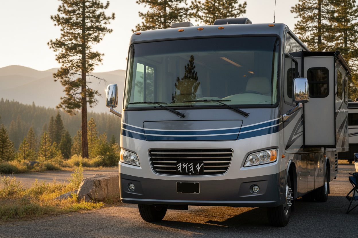 Paleo Hebrew YHWH Yod He Vav He engraved black metal license plate