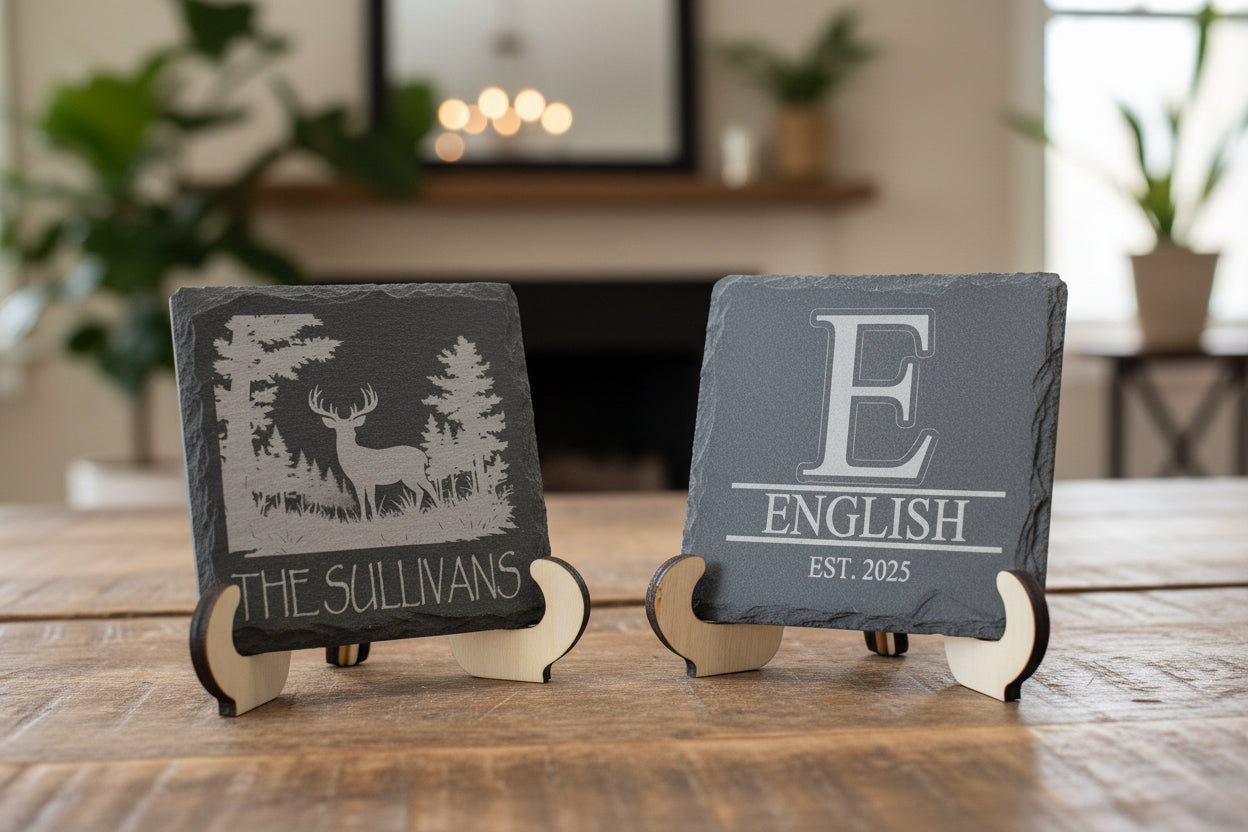 custom square coasters for housewarming and wedding gifts